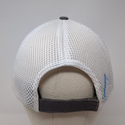Bestbath Strapback Trucker Hat Gray One Size Adjustable Embroidered Mesh Back