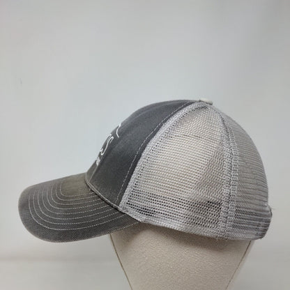 MCS (601) 758-0800 Snapback Trucker Hat Gray OSFA Adjustable Mesh Back
