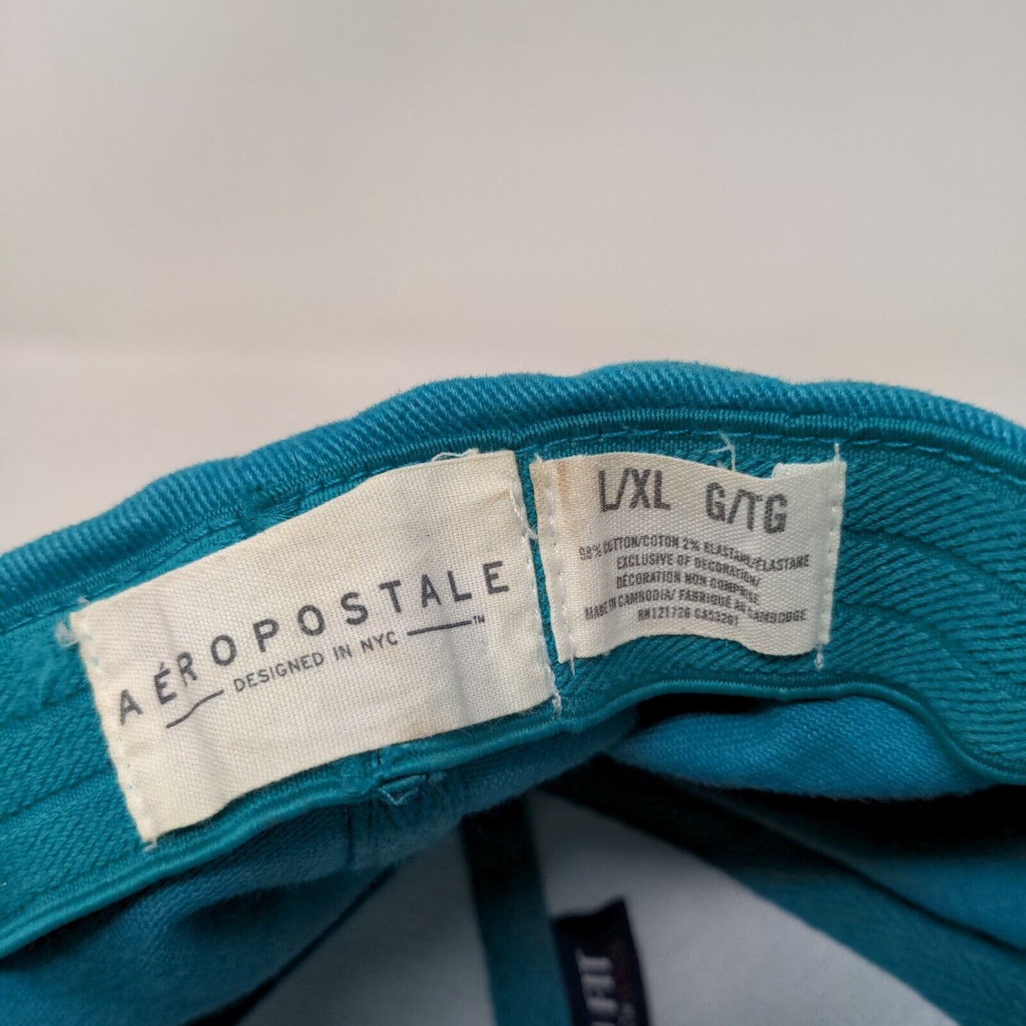 Letter A Fitted Hat Blue L-XL Embroidered NU Fit Aeropostale 6 Panel