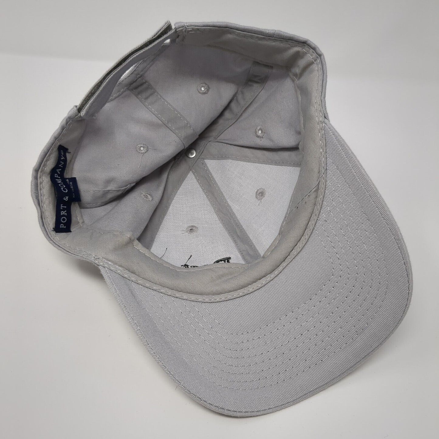 Root Rents Strapback Hat Gray One Size Adjustable Embroidered Port & Company