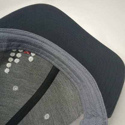 Richardson Trucker Hat Gray One Size Mesh Back Snapback Bank of Idaho Heart Logo