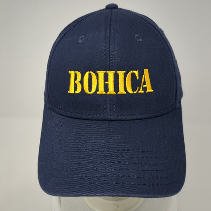 Bohica Strapback Hat Blue One Size Adjustable Embroidered Solid Otto