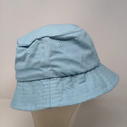 Disney Bambi Butterfly Bucket Hat Blue One Size Embroidered Vent Holes