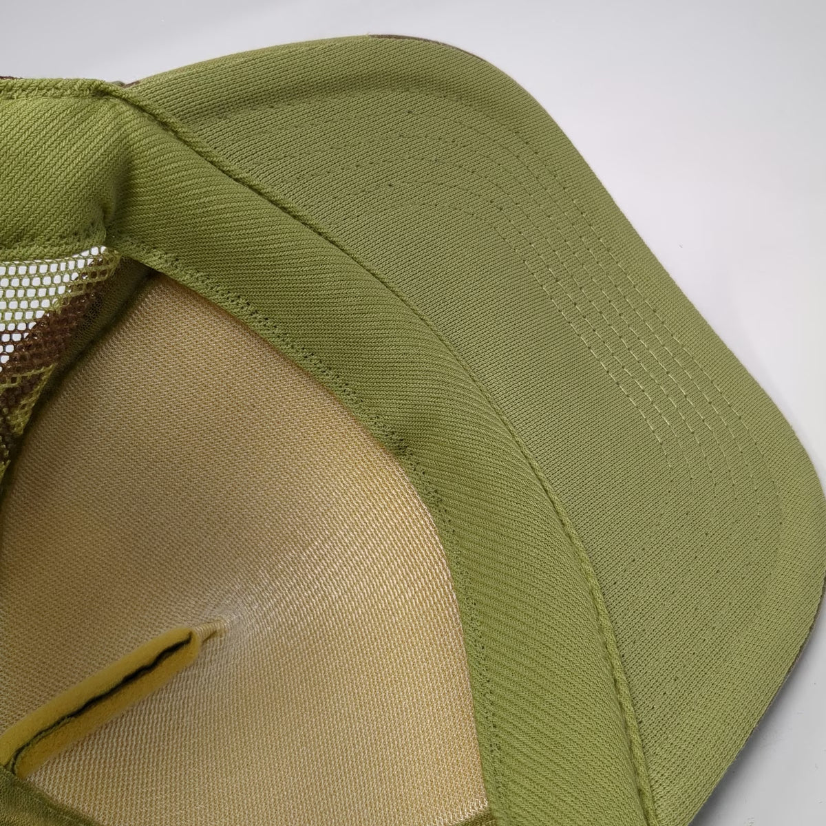 Nissun Trucker Hat Green One Size Camo Mesh Snapback Make it a Double Dice