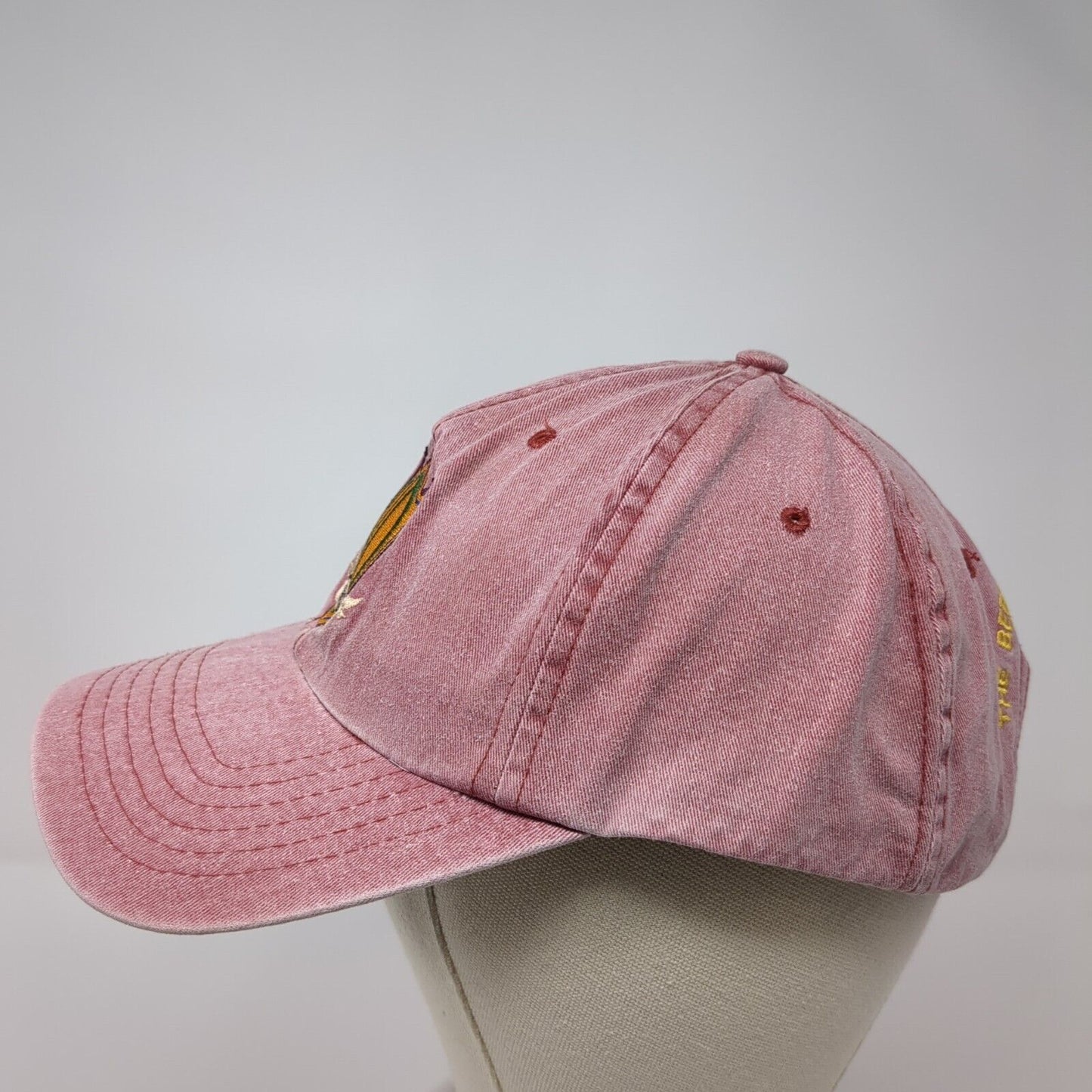 WD Brewery The Beer That Rocks Slideback Hat Red One Size Adjustable Embroidered