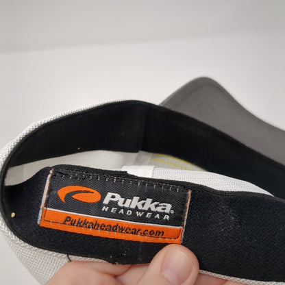 SpurWing The Club Fitted Mesh Back Trucker Hat Gray S/M A-Flex Pukka