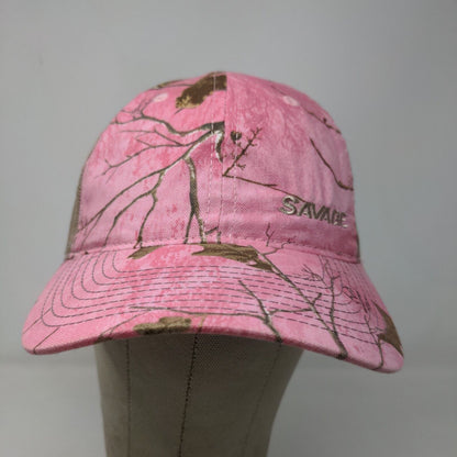 Port Authority Women's Snapback Mesh Back Hat Pink Camo Adjustable Savage Logo