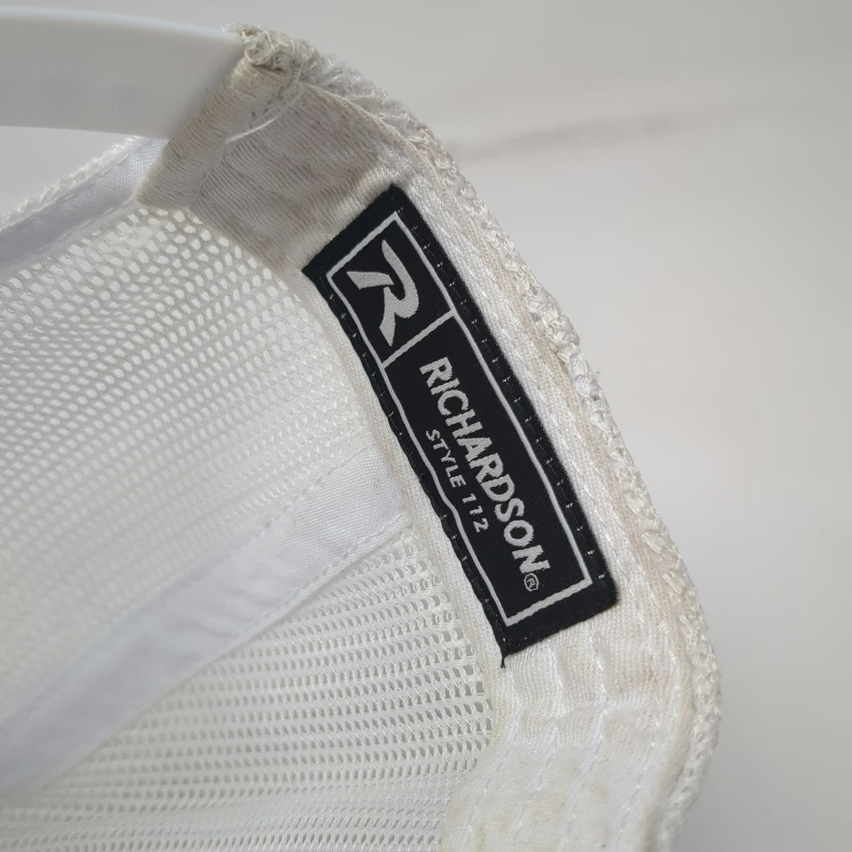 Richardson Trucker Hat White One Size Mesh Snapback Logoff Brewing Beer Craft