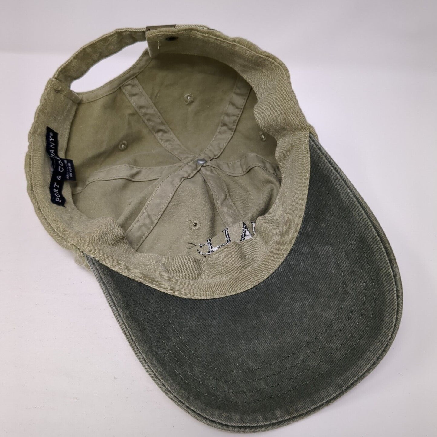 Vale Wine Co. Slideback Hat Green One Size Adjustable Port & Company