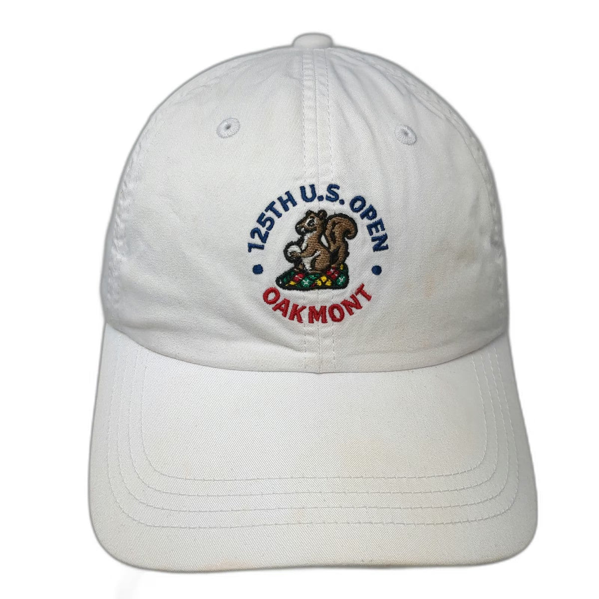 ahead Baseball Cap White One Size 125th US Open Oakmont USGA Member Squirrel Hat