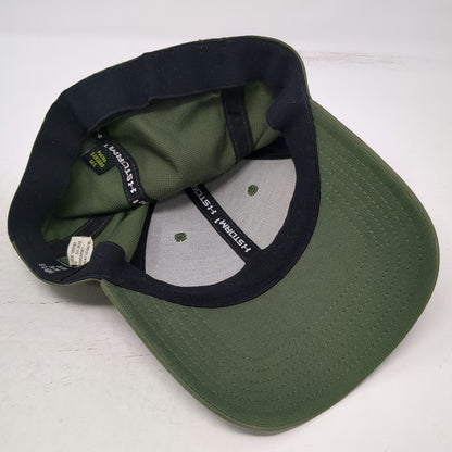 Under Armour Baseball Cap Green L Logo Stretch Fit Performance Storm Hat Curved