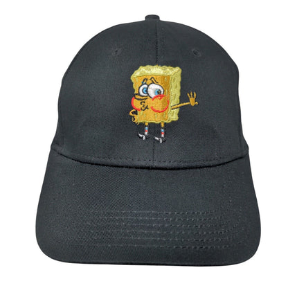 SpongeBob SquarePants Slideback Hat Black One Size Embroidered Nickelodeon