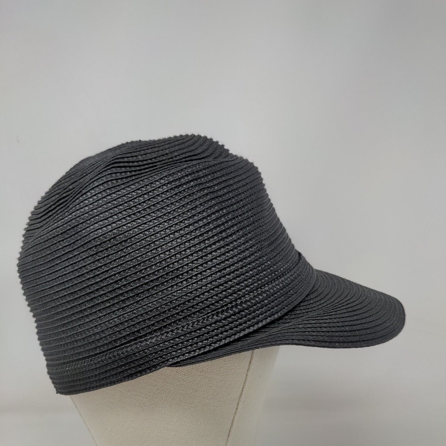 Montique Sun Hat Straw Hat Black Large Soft Brim Outdoor Wide Brim