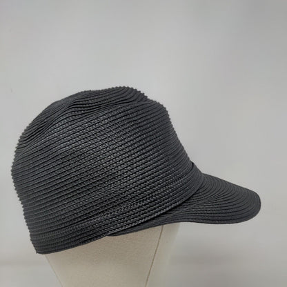 Montique Sun Hat Straw Hat Black Large Soft Brim Outdoor Wide Brim