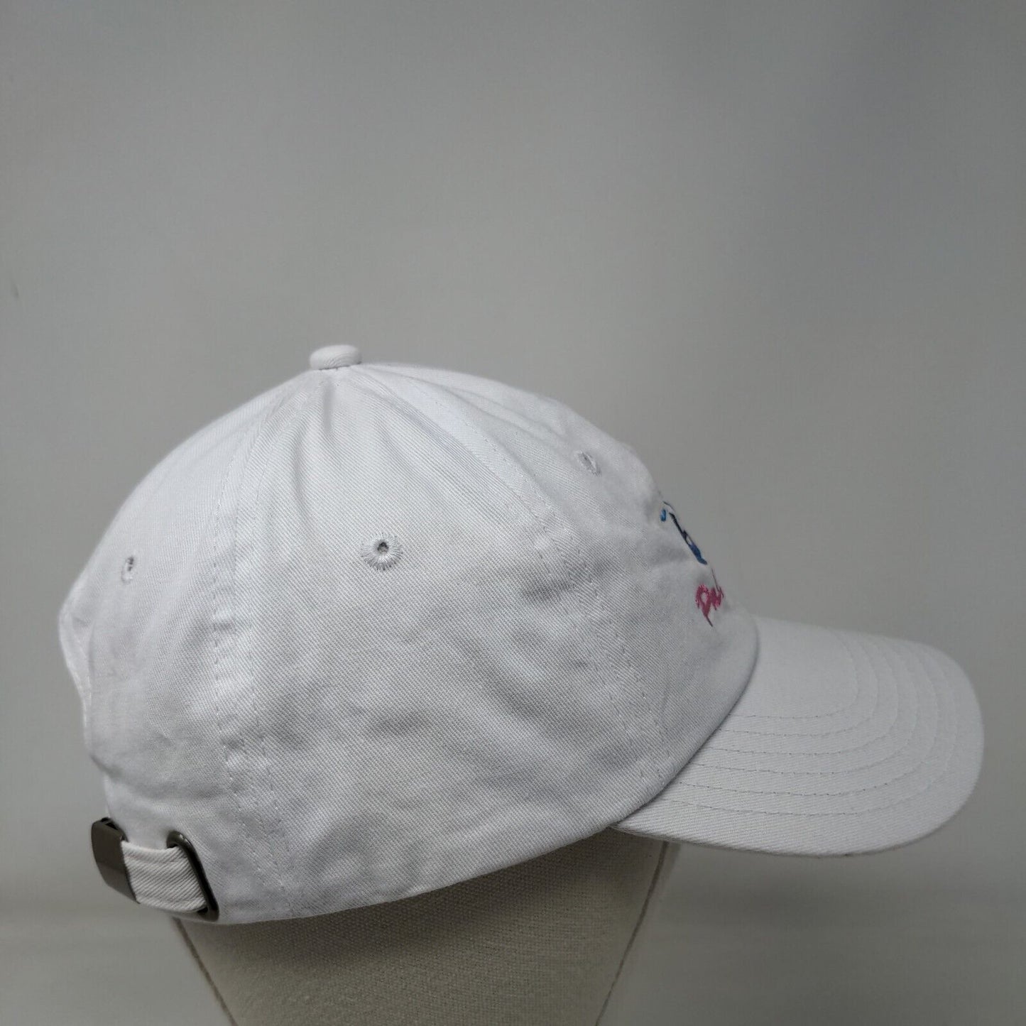 Palm Coast Slideback Hat White OS Adjustable Embroidered DMR Classic Headwear
