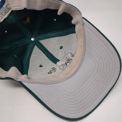 Grizzly Bear Fitted Hat Green One Size Embroidered Flexfit Yupoong