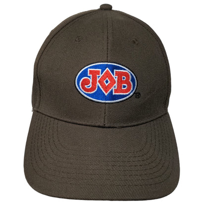 Job Men's Strapback Hat Brown OSFA Embroidered Virgin Rolling Papers Logo