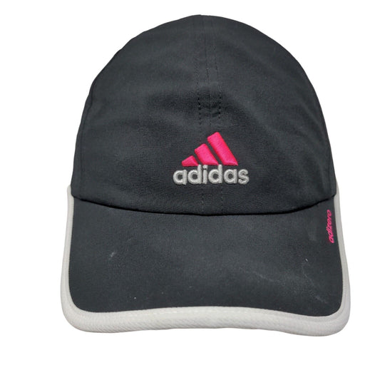 Adidas Adizero Strapback Hat Black One Size Adjustable Embroidered Logo 6 Panel