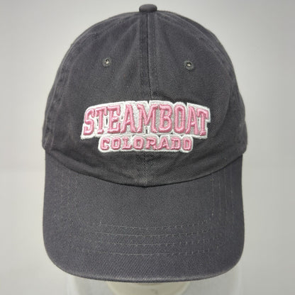 Steamboat Colorado Slideback Hat Gray OS Adjustable Embroidered ShirtOff My Back