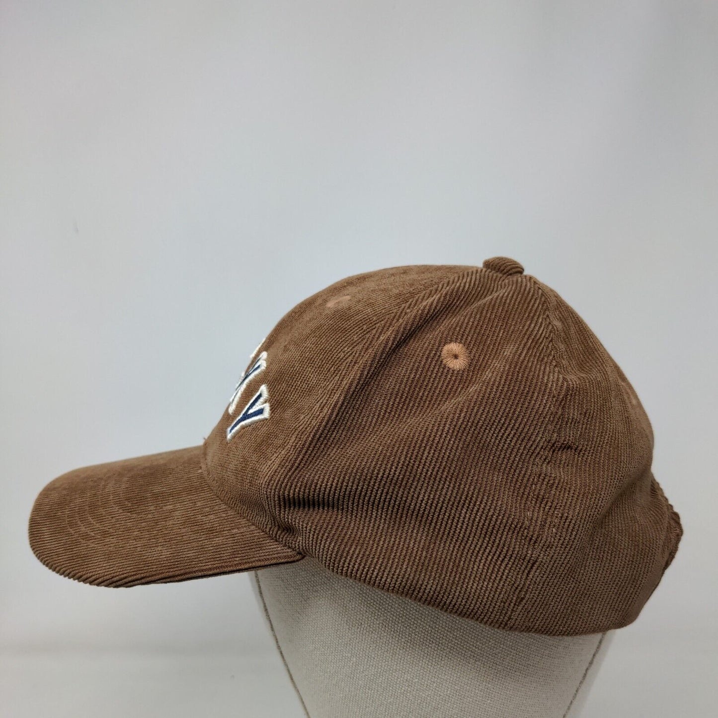 Lucky Snapback Hat Brown OS Adjustable Embroidered Vented Holes Lucky Brand