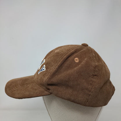 Lucky Snapback Hat Brown OS Adjustable Embroidered Vented Holes Lucky Brand