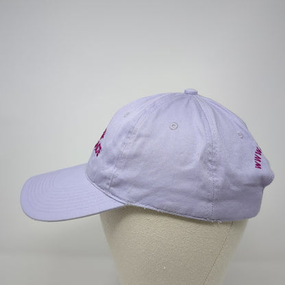Agri-Service Strapback Baseball Cap Purple One Size Adjustable Embroidered