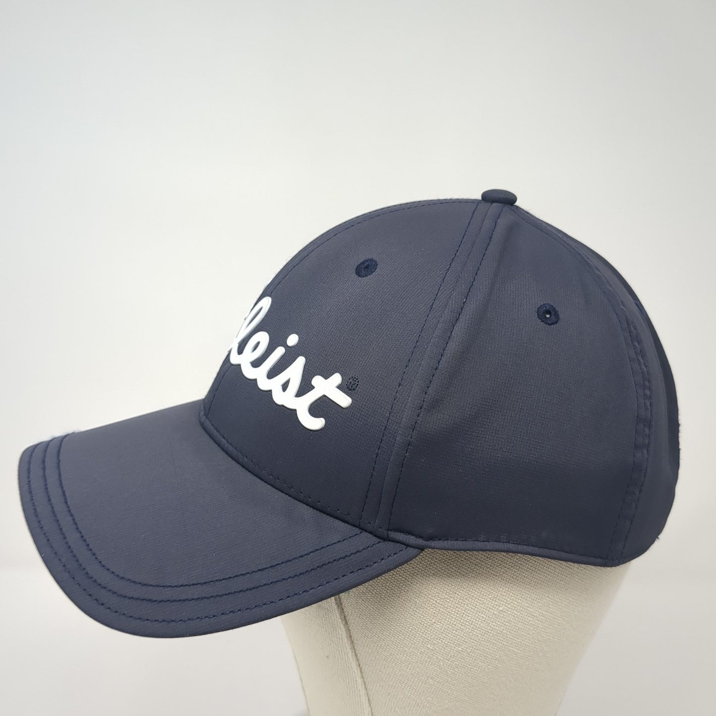 Titleist Strapback Hat Blue One Size Adjustable Spell Out Vent Holes