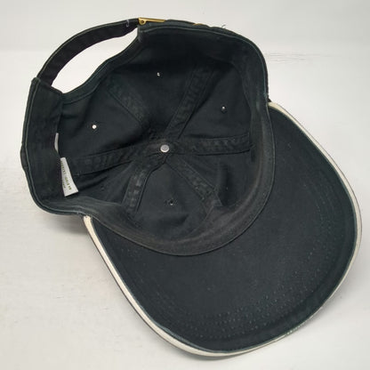 Lacoste Baseball Cap Black One Size Adjustable Slideback Cotton Hat Logo Design