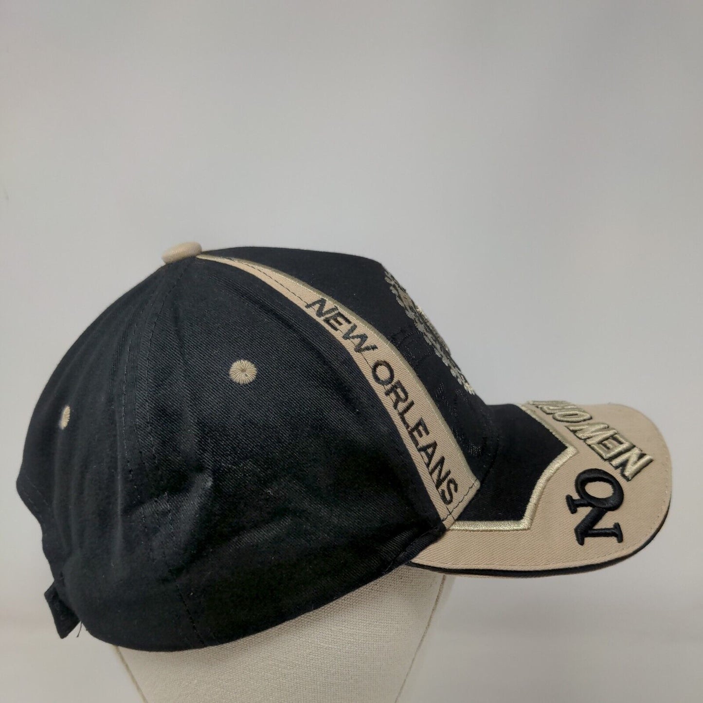 New Orleans Strapback Hat Multicolor One Size Embroidered Adjustable