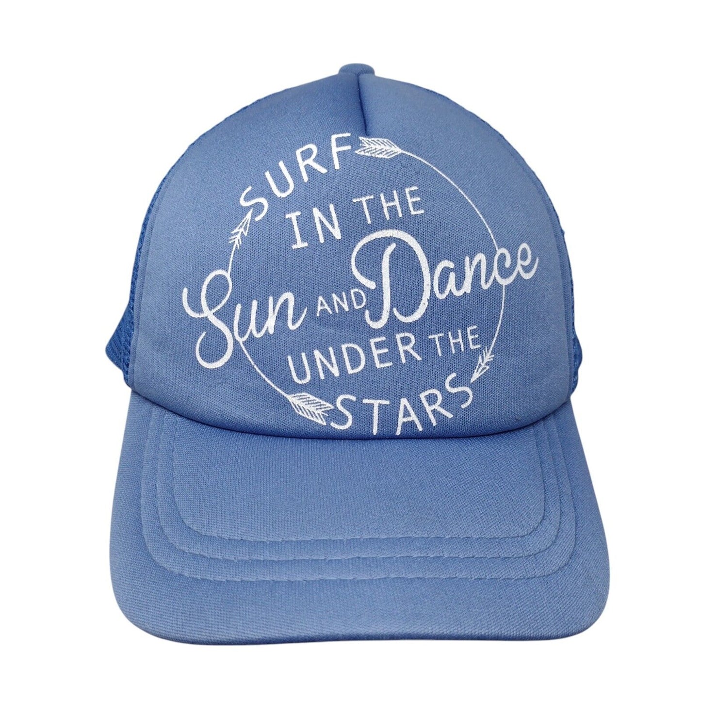 Surf In The Sun And Dance Under The Stars Snapback Trucker Hat Blue One Size