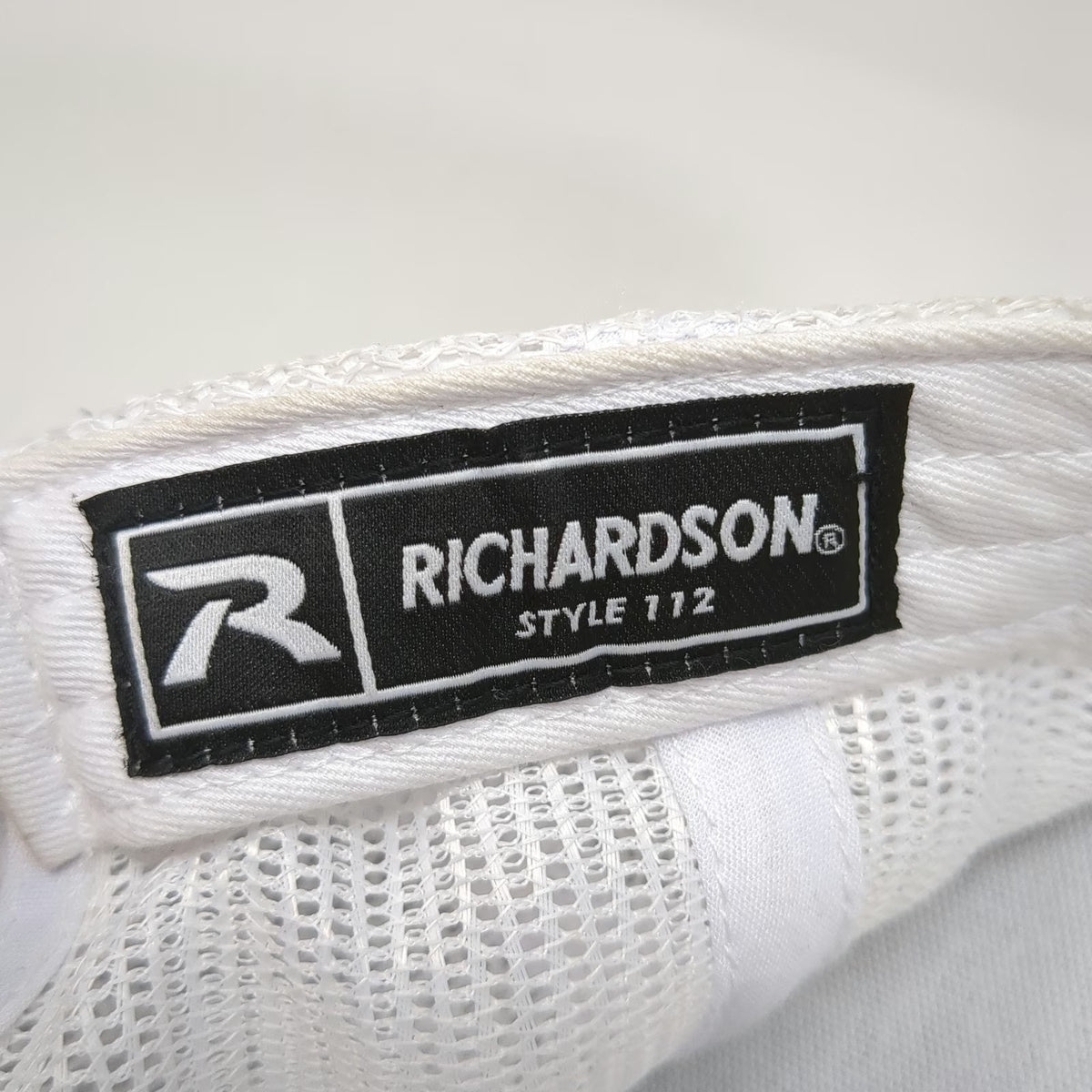 Richardson Trucker Hat Black Red White One Size D&B Supply Patch Mesh Snapback