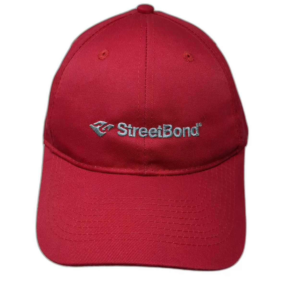 Port Authority Baseball Cap Red One Size StreetBond Embroidered Strapback Hat