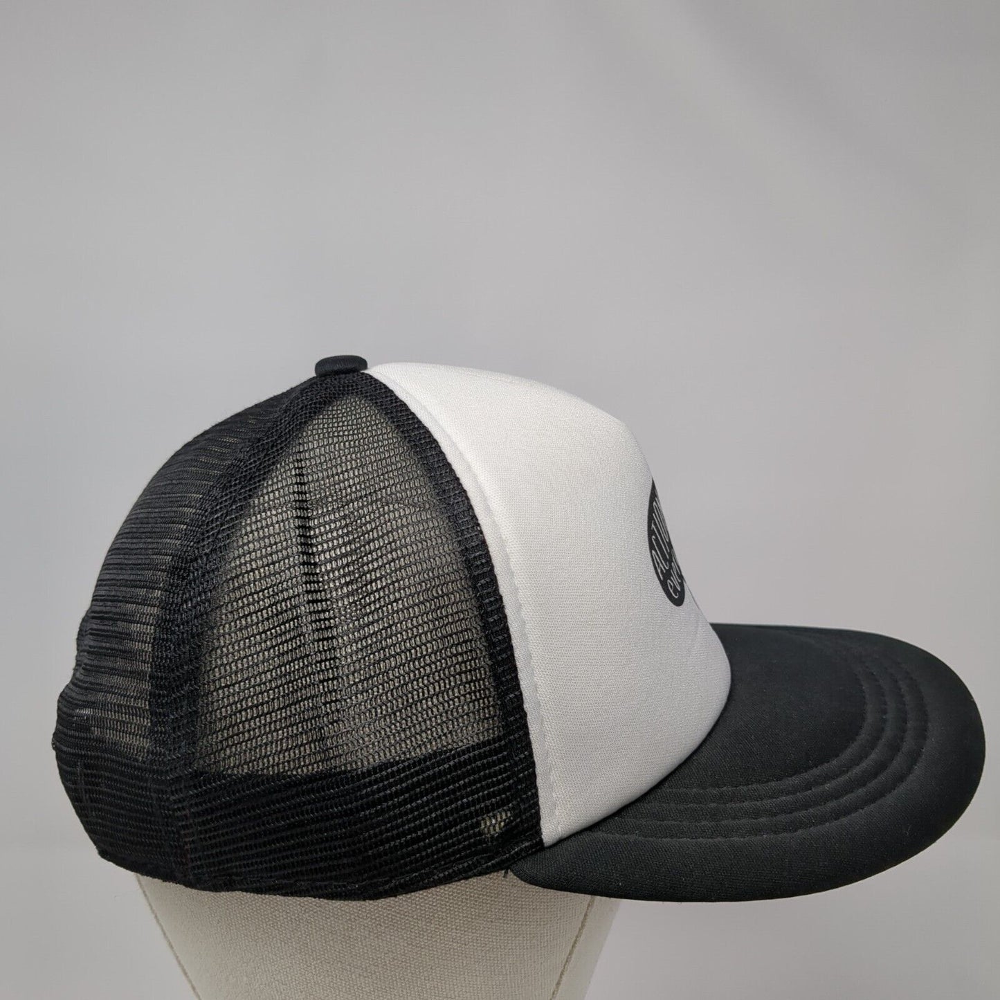 Action is Everything Snapback Trucker Hat Black OS Adjustable Mesh Rock Shox