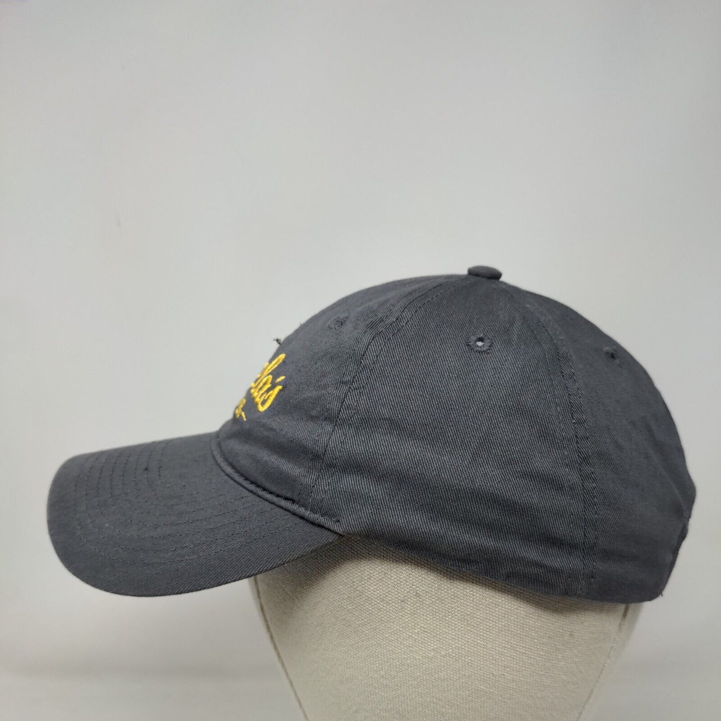 Cabela's Club Slideback Hat Gray OSFM Adjustable Embroidered Vented Holes