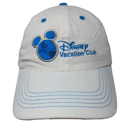 Disney Vacation Club Member Slideback Hat White OSFA Adjustable Embroidered