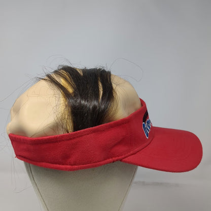 Laid Back Baseball Cap Red One Size Over Combing 40 Strapback Cotton Hat Gift