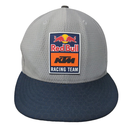 New Era Men's Snapback Hat Gray M-L 3D Red Bul KTM Racing Motocross Logo 9Fifty