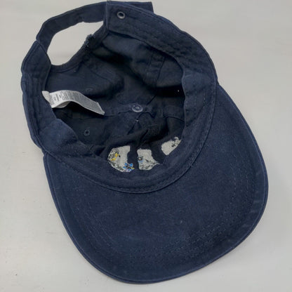 Gap Floral Logo Patch Slideback Hat Blue One Size Adjustable Vent Holes
