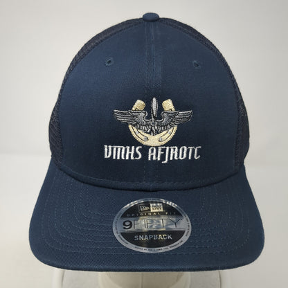 VMHS AFJROTC Snapback Trucker Hat Blue One Size Mesh Back New Era