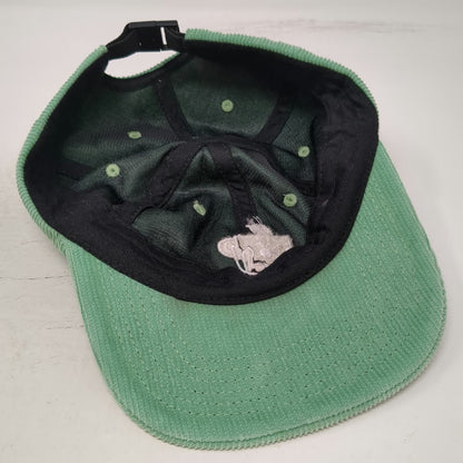 Pine Coffee Supply Baseball Cap Green One Size Corduroy Skull Mug Strapback Hat