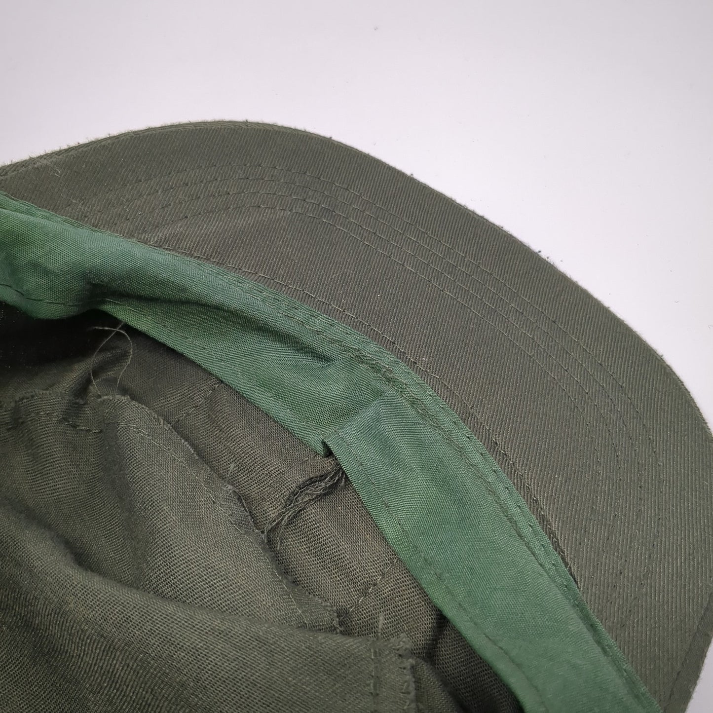 USA Flag Cadet Army Cap Green One Size Adjustable Embroidered Patriotic