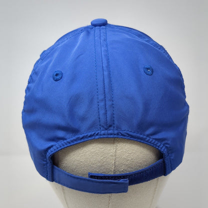 i9 Sports Strapback Hat Blue OS Adjustable Embroidered Vented Holes Polyester