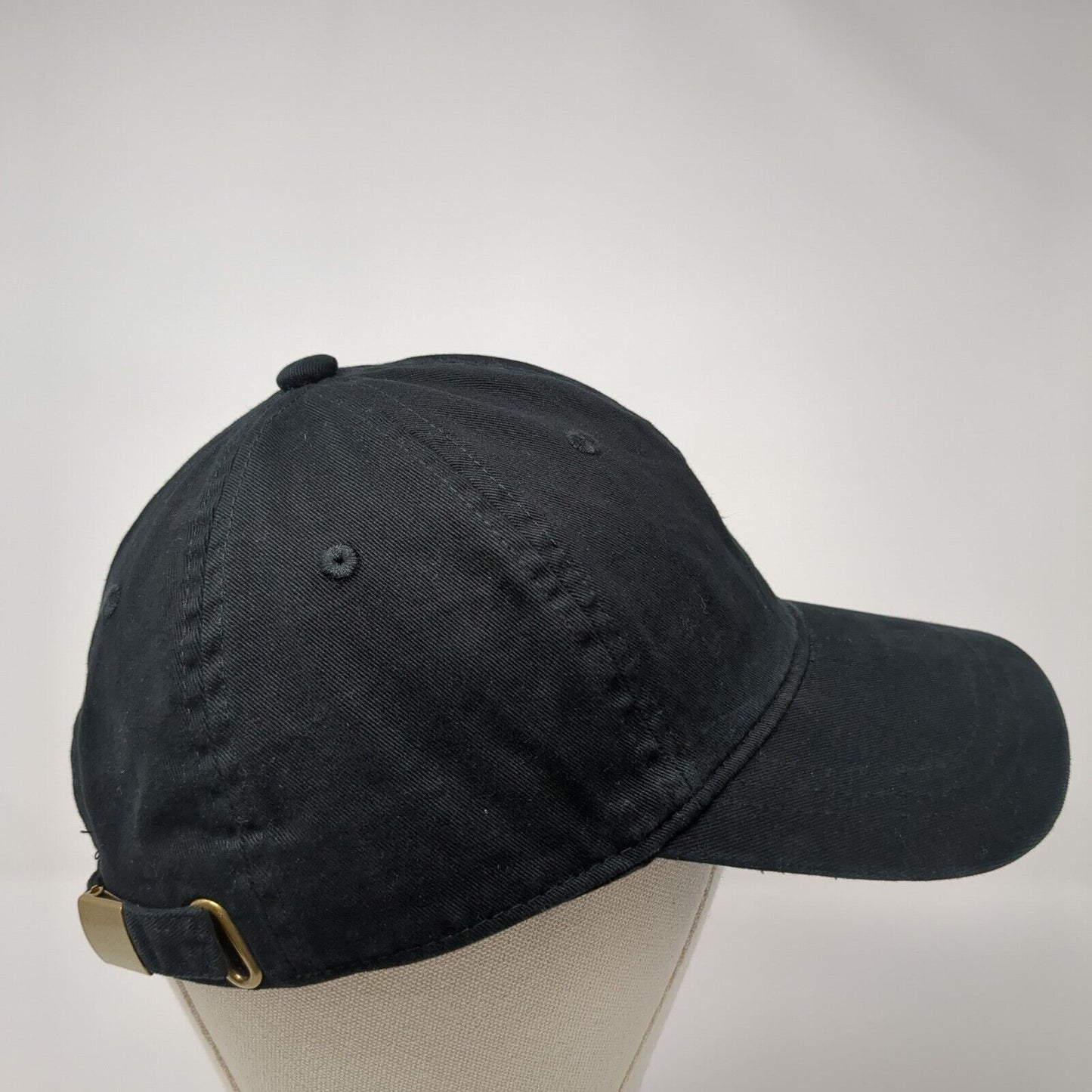 Universal Thread Slideback Hat Black One Size Adjustable Blank 6 Panel