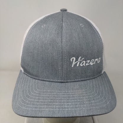 Hazera Snapback Mesh Back Trucker Hat Gray One Size Colorblock Richardson