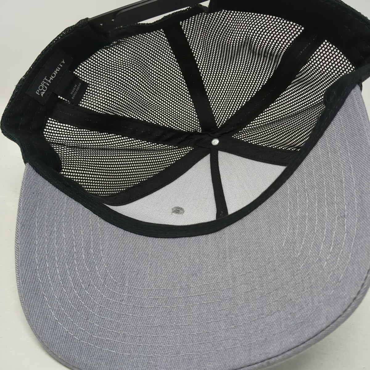 Port Authority Trucker Hat Gray One Size Camp Purple Pines Epilepsy Foundation