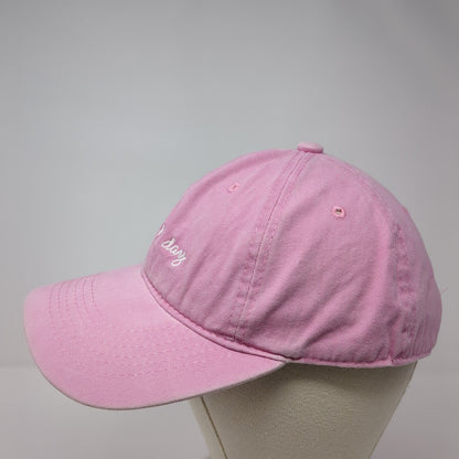 Bad Hair Day Slideback Hat Pink One Size Adjustable Embroidered 6 Panel