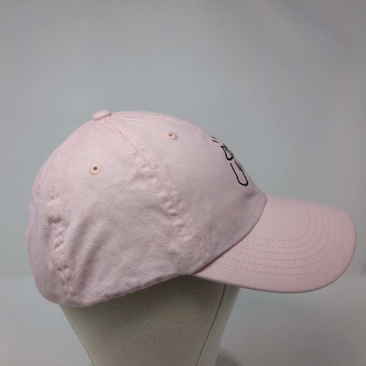 Unbranded Slideback Baseball Cap Pink One Size Adjustable Embroidered Cotton