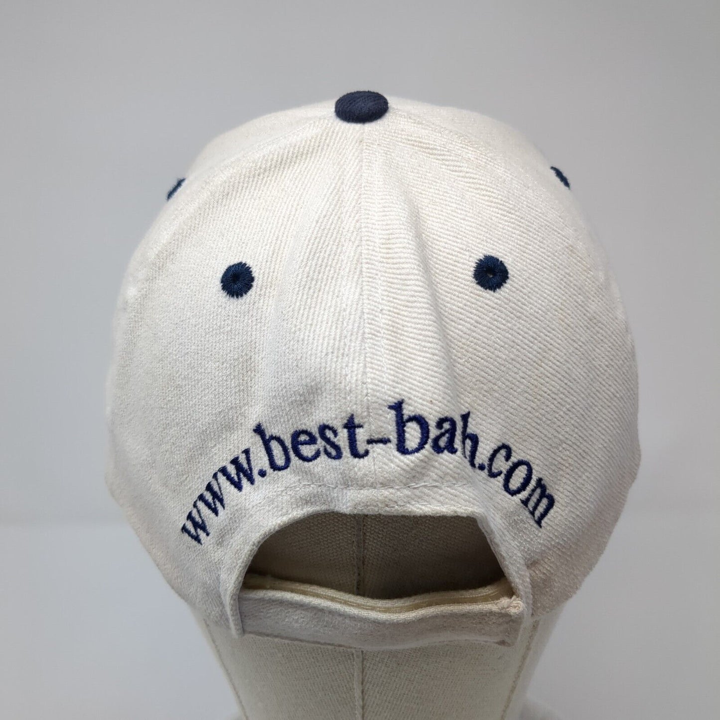 UBU And I'll Be Me Strapback Hat White One Size Adjustable Embroidered