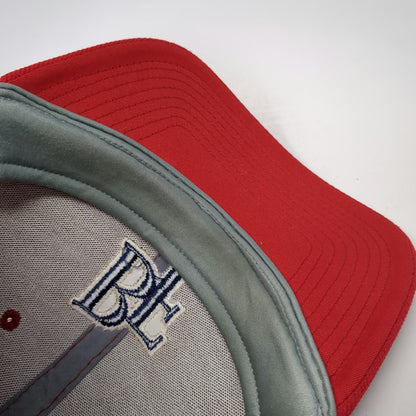 Under Armour Baseball Cap Red L BF Blue Logo Fitted Stretch Fit HeatGear Hat