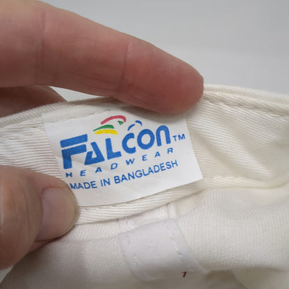 Falcon 5 Panel White One Size Rope Snapback Mid-Kansas Radio McPherson Hat
